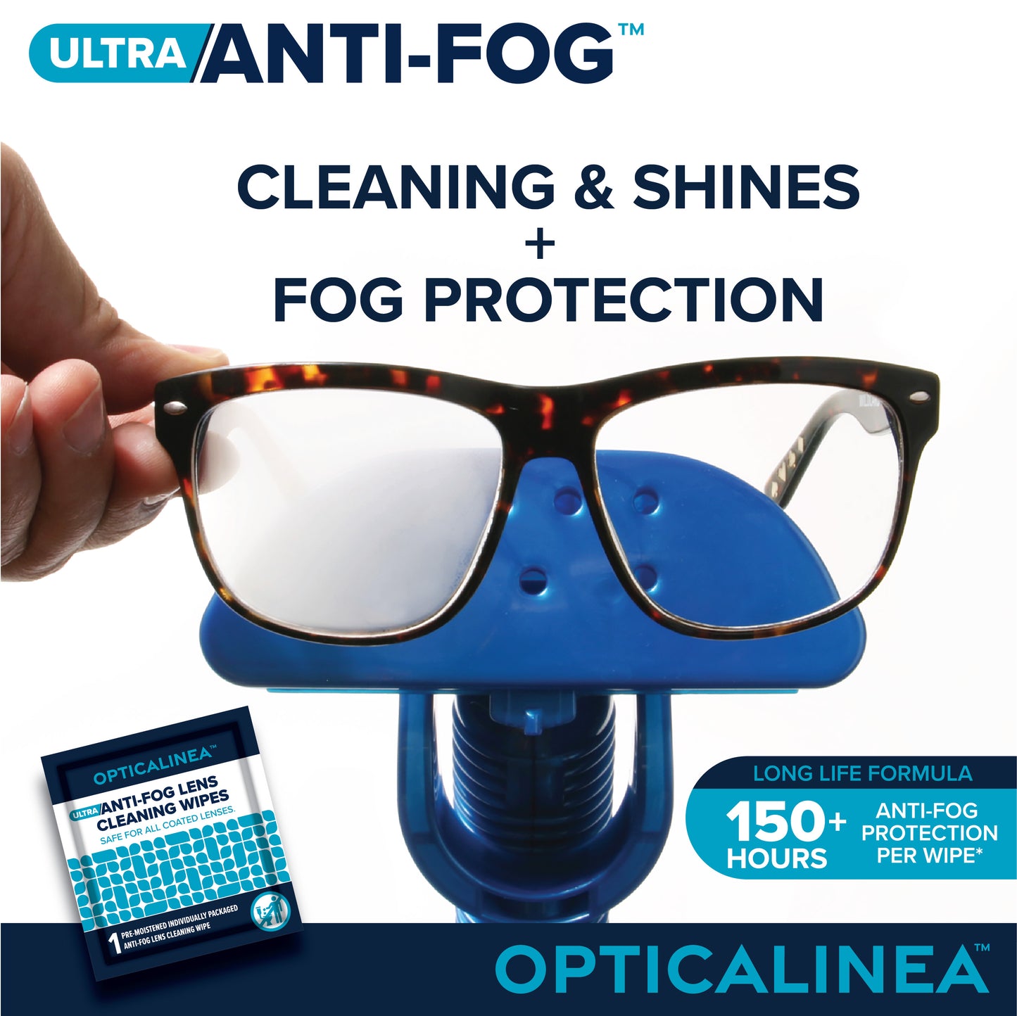 ULTRA ANTI-FOG LENS CLEANING WIPES - 100CT