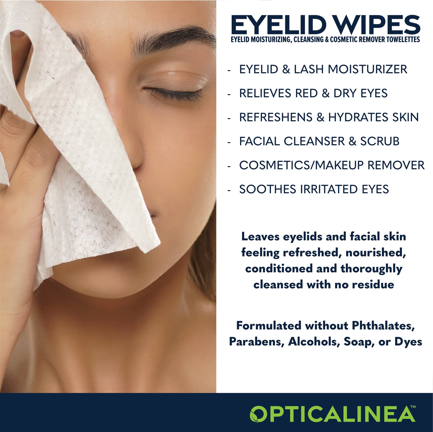 EYELID & LASH WIPES - 30ct