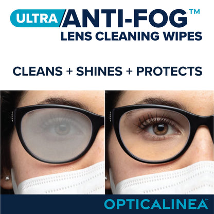 ULTRA ANTI-FOG LENS CLEANING WIPES - 100CT